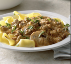 Beef stroganoff