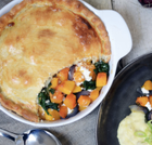 Butternut and Spinach Pie