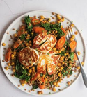 Chickpeas and Haloumi